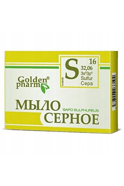 golden pharm Săpun solid cu sulf Vis Plantis cu ulei de măsline – Săpun de cu...