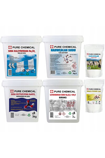 CHOSA Set Produse Curatare, Pure Chemical, 5Kg, Percarbonat Borax Acid Citric...