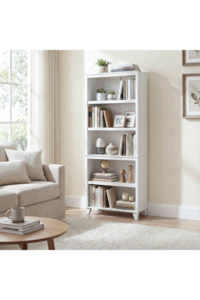 Topone1Topone1 Book Shelf, 5-Tier Bookshelf, Storage Shelves Bookcase, 27.56"...