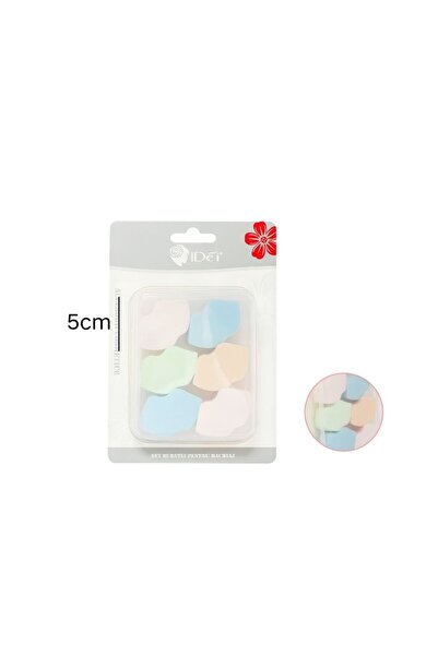 idei Set 6 Bureți Machiaj Formă Nori Culori Pastel, Bureți Uscat/Umed, Cutie ...