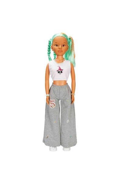 Sunman K-Pop Clara Super Cool Bebek 80 cm - Yeşil Saçlı
