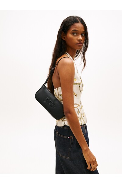 Tommy Hilfiger TJW MUST SHOULDER BAG KADIN ÇANTA OS BDS Black