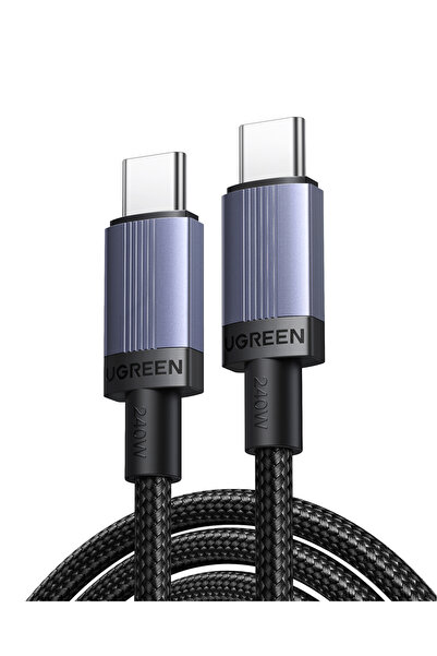 Ugreen USB-C 240W PD Hızlı Şarj Kablosu, 2 Metre, Siyah, 65908