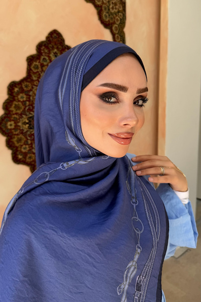 KUQOS شال قطني من الجاكار بنمط النبلاء