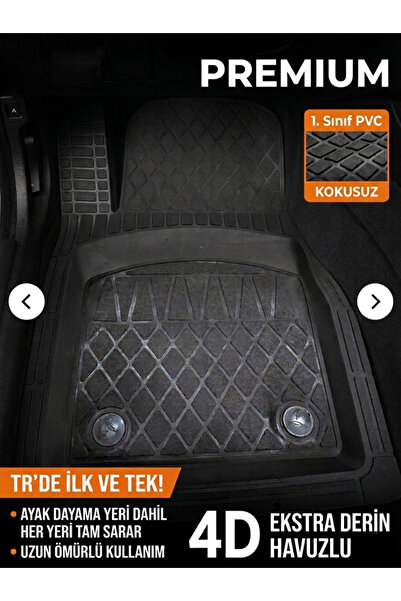 ZAFAKS Fiat Tipo Premium Üniversal Oto Paspas 4d Havuzlu