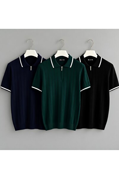 zs zaos fashion Set avantajos din 3 piese, tricou de vară pentru bărbați, cu ...