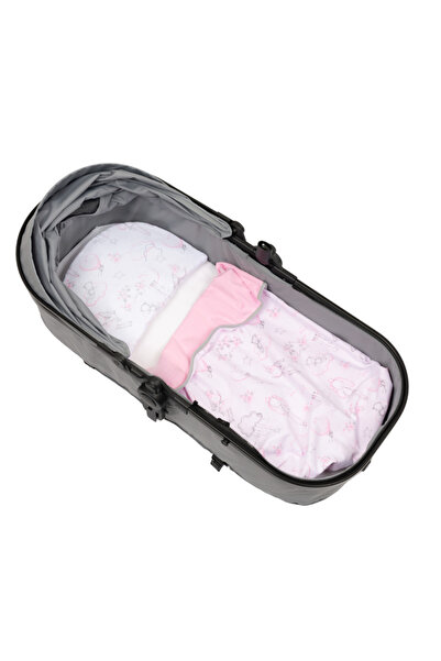 Kidizi Set lenjerie landou si carucior bebe Fairy Clouds – paturica 90x75 cm,...
