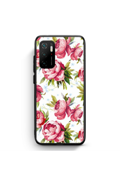 Other Xiaomi Poco M3 Pro Roses and laves Black Glossy Θήκη
