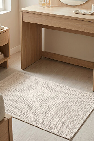 dekozer Luna Krem Yolluk 80x150 cm | %100 Pamuk, Yıkanabilir, Banyo, Mutfak v...