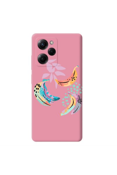 Other Xiaomi Poco X5 Pro Banana Pink Colored Silicone TPU Θήκη