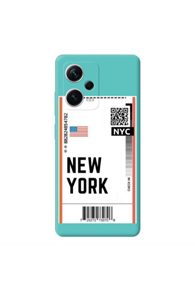 Other Xiaomi Poco X5 New York NYC Turquoise Colored Silicone TPU Θήκη