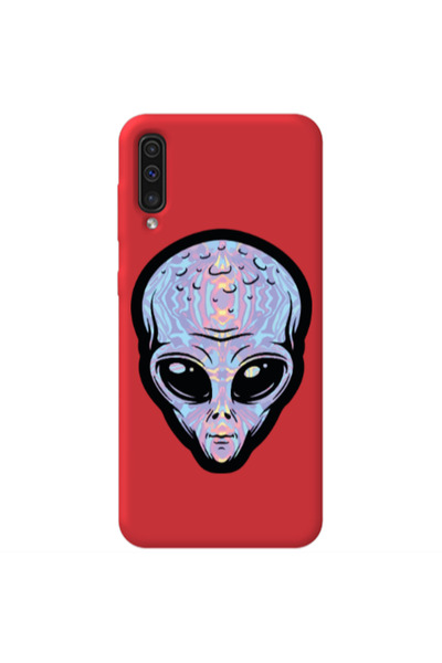Other Samsung A70 Alien Red Colored Silicone TPU Θήκη