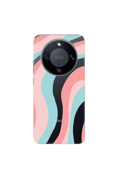 Other Honor Magic 8 Lite Colored lines Transparent Silicone TPU Θήκη
