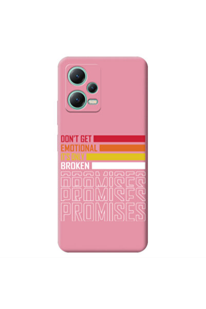 Other Xiaomi Redmi Note 12 Pro 5G Dont Get Emotional Pink Colored Silicone TP...