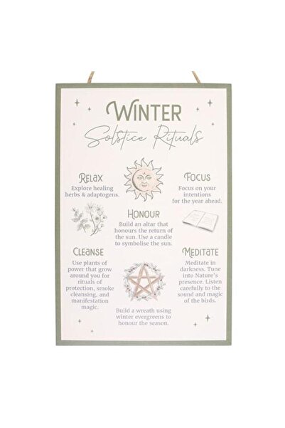 Namaruna Panou decorativ suspendat „Ritualuri de Solstițiu de Iarnă” - 30 cm