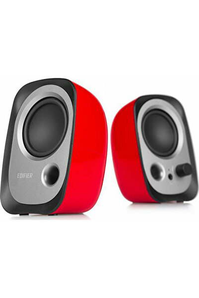 Edifier R 12 U Ηχεία Υπολογιστή 2.0 με ισχύ 4 W σε κόκκινο χρώμα