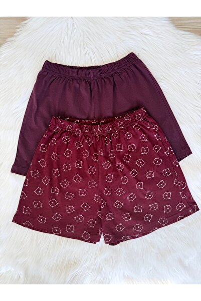 Pijamacs Σορτς πιτζάμας 2 τεμαχίων με σχέδιο δαμασκηνί