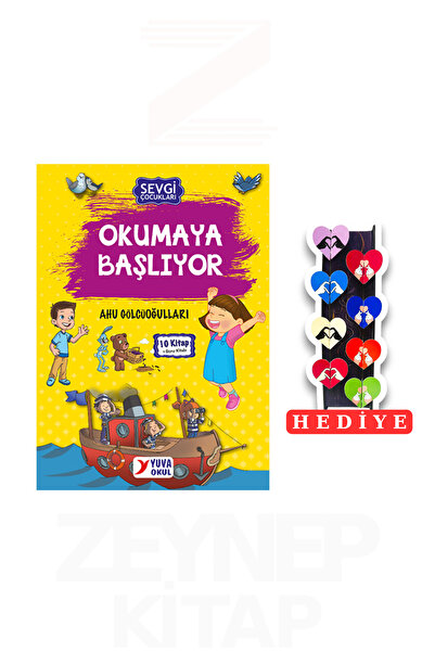 Yuva Yayınları 1.Sınıf Sevgi Çocukları Okumaya Başlıyor 10 Kitap Set (8'li Ka...