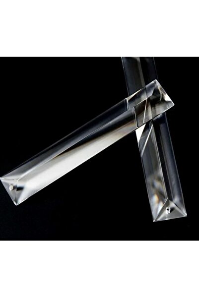 ADA AVİZE 10 ADET Şeffaf Tabut Avize Taşı Boyu 15 Cm-Eni 2 Cm (TEK DELİKLİ)