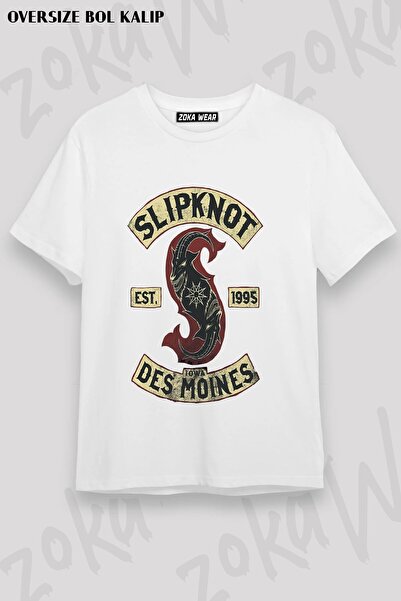 ZOKAWEAR Μπλουζάκι Unisex Loose Fit Slipknot v14 με στάμπα
