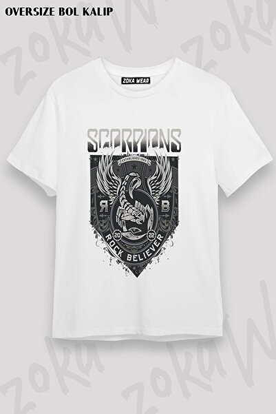 ZOKAWEAR Unisex široka majica sa printom Scorpions v5