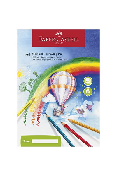 Faber Castell Bloc de desen A4 100 coli 80g/m² FABER-CASTELL