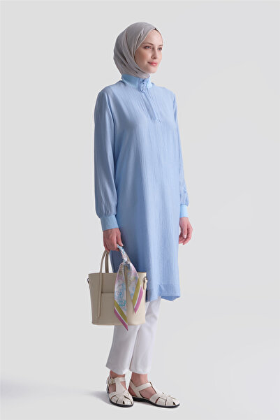 Armine Μακρύ τουνίκ με φερμουάρ Baby Blue