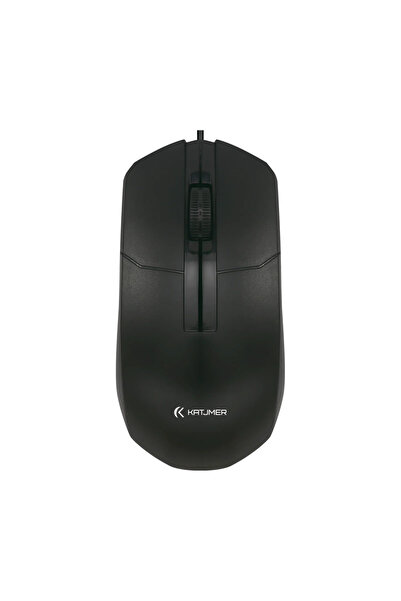 KATJMER FLOW Kablolu Optik Mouse | 1000 DPI | Ergonomik Tasarım | USB | Windo...