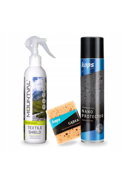 kaps Set de impregnare textile si pentru incaltaminte, Kaps, 3 in 1, nano pro...