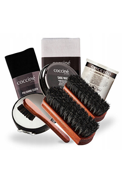 Coccine Set de curatare si lustruire a incaltamintei, Coccine, 7 in 1, Transp...