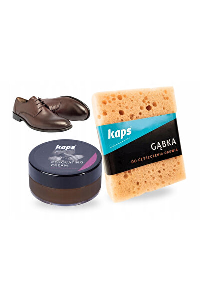 kaps Crema reparatoare pentru piele de incaltaminte maro inchis, Kaps, set 2 ...