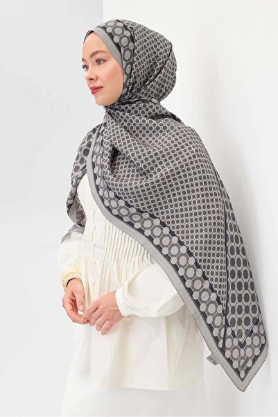 Silk Home Urban Hours Marble Dark Gray Mayda Shawl