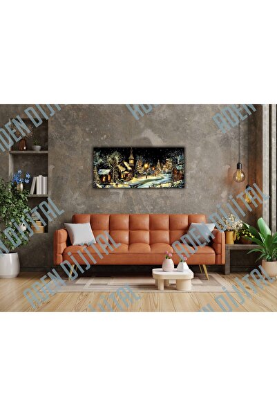 Aden TABLOU PE PÂNZĂ DIGITAL DECORATIV PE TEMĂ PEISAJ: O SĂRĂMIOASĂ SĂBĂTĂ, L...