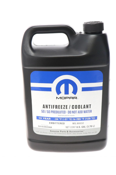 Mopar Coolant/Antifreeze - 1 Gallon Bottle - (3.785L) 10 Years