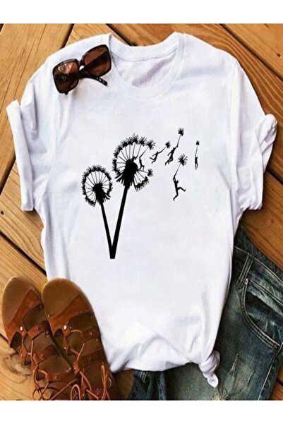 COZYWEAR White Printed Oversize T-Shirt