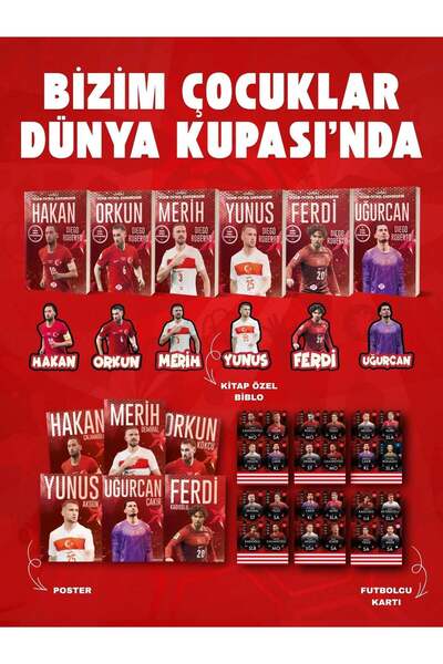 Dokuz Çoçuk Bizim Çocuklar Futbolcu Kitap Seti 6 Kitap - Özel Biblo, Kart ve ...