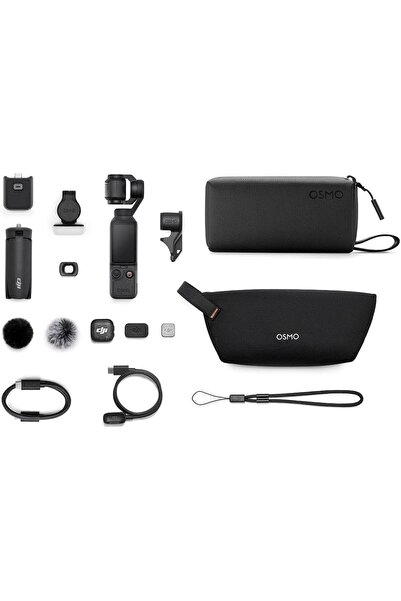 DJI Osmo Pocket 4 Creator Combo, Pocket Gimbal Vlog Camera, 1″ CMOS & 4K/240f...