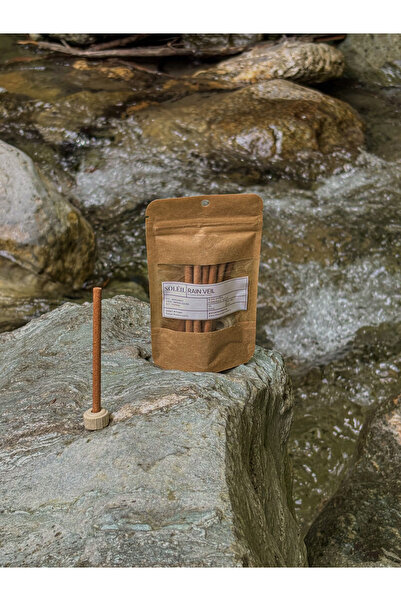 Rain Veil Doğal İçerikli Dhoop Tütsü Bergamot, Yeşil Yaprak, 10 Adet