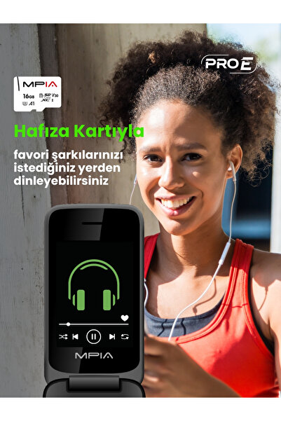 MPIA Yerli Üretim Kamerasız Kapaklı Tuşlu Detoks Cep Telefonu Öğrenci Yaşlı BTK 7 Gün Şarj 2 Yıl Garanti