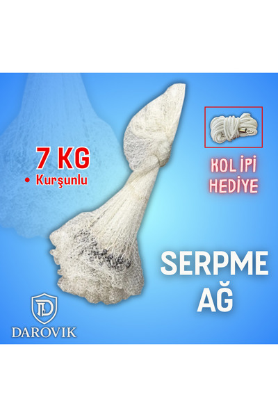 Darovik Serpme Ağ Kurşunlu Balık Ağı