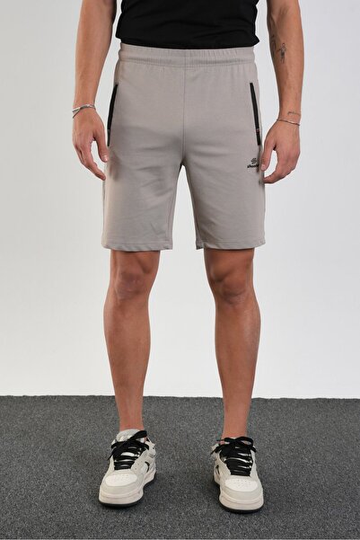 Shooter Sportswear Erkek Regular Fit Fermuar Cepli Pamuklu Şort
