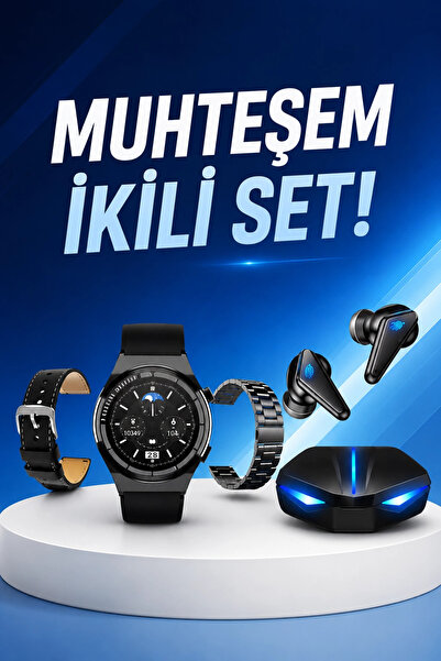 Store Kablosuz Bluetooth Bağlantılı Kulaklık Ve Dokunmatik Ekran Akıllı Saat ...