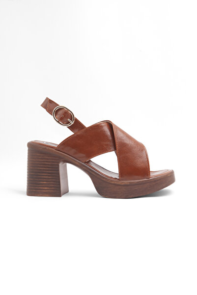 Mamito Ayakkabı Mnr 1109 Cross-Strapped Heeled Sandals