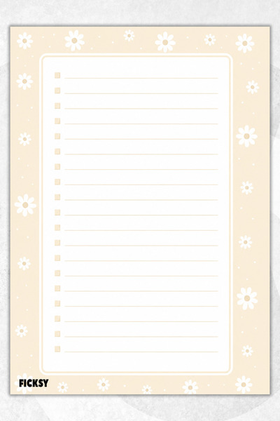Ficksy A4 Notepad Lined Notebook - 50 Sheets - Memopad - Notepad - Notepad - ...