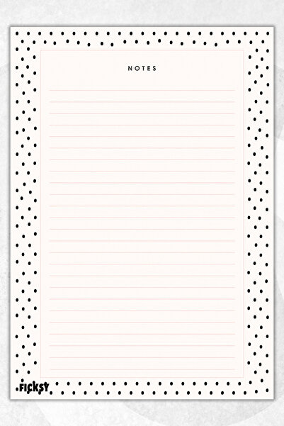 Ficksy A4 Notepad Lined Notebook - 50 Sheets - Memopad - Notepad - Notepad - ...