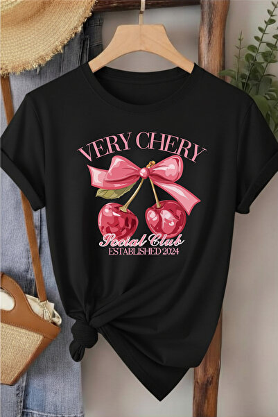 l'eivor Very Cherry Printed Cotton T-Shirt