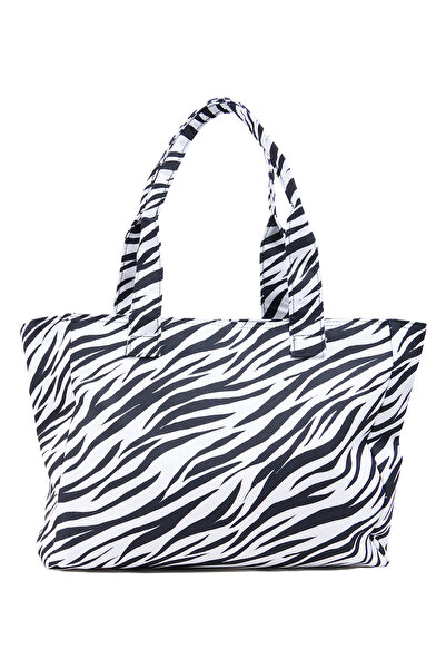 De Colores Beyaz Kadın Plaj Çantası ALIJO-ZEBRA