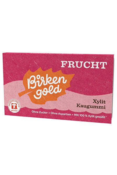 Birkengold Gumă de mestecat cu fructe 12 drajeuri 17g