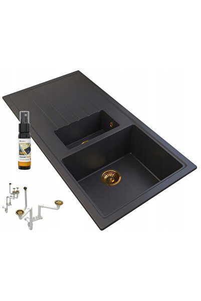 Granitan Set chiuveta bucatarie, GRANITAN, Granit, 995 x 498mm, Alb