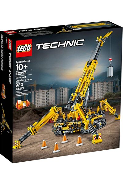 LEGO 42097 Technic Compact Crawler Crane and Tower Crane, 2 in 1 Spiderlike M...